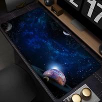 Design Mouse Pad Anti Slip Student Dormitory Dining Table Mat Space Galaxy Mousepad Cute Desk Mat Office PC Study Keyboard Pad 30cmx60cm blue