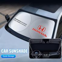 Automobilio priekinio stiklo apsauga nuo saulės Dangtelis Anti UV Atšvaitas Automobilio priedai Honda Mugen Power Civic Accords CRV Hrv Jazz CBR VTEC VFR gray