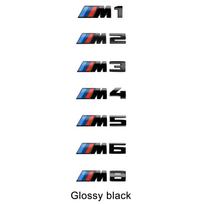 3D Rear Trunk Emblem Badge Logo Car Sticker BMW E46 E60 E64 F10 F20 F30 F06 F12 F13 E90 E92 E93 F80 F82 F87 M1 M2 M3 M4 M5 M6 M8 M1