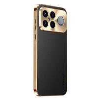 Verslo Odinis Padengtas Objektyvo Apsauga Telefonui Dangtelis skirtas Xiaomi POCO F9 Ultra F9 Pro F8 Pro Palin Litchi Raštas PU Anti-Drop Dėklas Poco F9 Ultra juoda