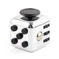 Fidget kubas Antistresinis žaislas 6 šoninis sensorinis kubas su UV spausdintais raštais Daugiaspalvis Fidget stalo žaislas suaugusiems ir vaikams 11