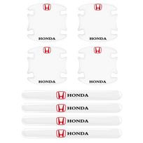 Skaidrios Automobilio Durų Dubenėlių Lipdukai Rankenos Raštas Apsauga Nuo Braižymo Honda Accord Odyssey Civic CRV Inspire Envix City Jazz white