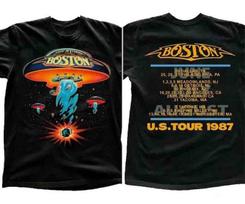 Bostono Roko Grupės Koncertinis Turas 1987 M. Marškinėliai, Bostonas Tour Marškinėliai, Bostonas Roko Grupė XXXL gray