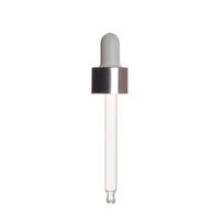 Head Dropper Pipette Dropping Pipet Lab Dropper Essential Oil Dropper Bottles Cap Dropper Lid 50ml-B Round Head gray