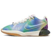 Nike LeBron 21 SE Grade School 'Movie Night' (Unisex) Multi-Color / Sail / Luminous Green / Fuchsia Dream Kids' Basketball Shoes FN4305 900 38.0 gray