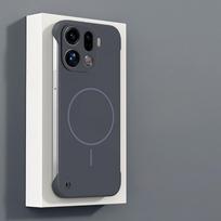 Magsafe Bezel-less telefono dėklas skirtas OPPO Find X9 Pro itin plonas be rėmelio kietas PC magnetinis dangtelis skirtas OPPO Find X9Pro Funda OPPO Find X9 gray