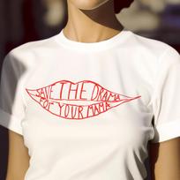 Taupyk dramą savo mamai T-shirt - Draugai Rachel citata Tee M black