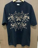 HIM Band Heartagram Black  100% Cotton  Full  HH02882 Unisex shirt Cotton Oversize Large Size S gray