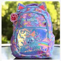 Smiggle Australija Animacinis Didelės Talpos Kuprinė Vaikams Mokyklinė Kuprinė Lauko Atsitiktinė Kuprinė Studentui Pieštukinė Daugiaspalvė school bag (42*30cm)
