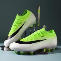 Unisex Long-Spike Soccer Shoes for Turf - Youth & Adult 45 green