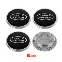 4 vnt. 62 mm automobilio ratlankio centrinis dangtelis stebulės dangtelis emblema Land Rover Freelander L462 Sport L319 Range Evoque Discovery Automobilio priedai gray