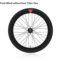700C 70MM Fiksuoto pavarų dviračio ratai Aliuminio lydinio Flip-flop 36H Fixie dviračio trasos ratų komplektas 70mm Vienos pavaros lenktynių ratų komplektas Clincher black