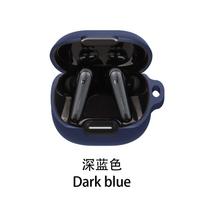 For Anker Soundcore Liberty 4 NC Case Solid Color Silicone Shockproof Bluetooth Earphone Cover Liberty 4NC Headphone Box Fundas liberty 4NC tamsiai mėlyna spalva