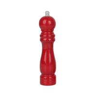 Salt and Pepper Grinder Solid Wood Spice Pepper Mill with Strong Adjustable coffee Grinder Cooking Tools Kitchen Utensils red
