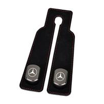 Automobilio rankinės kablys PU oda Dvigubas metalinis universalus pakabinamas kablys Automobilio sėdynės kabliukai Mercedes-Benz W108 W124 W126 W140 W168 W169 W176 black