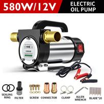 12V/24V/220V forward and reverse electric pumping pump 50L/min self-priming pump DC diesel pump fuel dispenser 580W 12V single turn