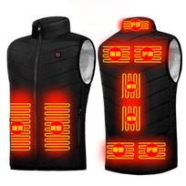 Šildoma liemenė Vyriška Moteriška USB šildoma striukė Šildoma Termodrabužiai Medžioklė Žiemos mada Šildoma striukė 5XL red