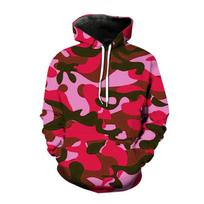 Armijos stiliaus džemperiai kamufliažinis 3D spaudas gobtuvu megztinis puloveris vyrams moterims madingas džemperis Harajuku gatvės stiliaus paltas vyriški drabužiai 6XL pink