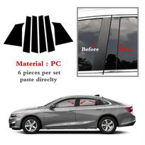For 2016-2021 Chevrolet Malibu Door Trim Pillar Posts Black Cover Decorations black