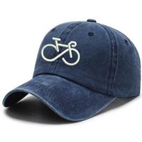 Skalbtas medvilninis siuvinėtas dviračio beisbolo kepuraitė Vyriškos snapback kepurės Moterims Gorras Kaulas Lauko sportas Tėčio kepurė gray