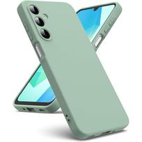 Prabangus skysto silikono dėklas Samsung Galaxy A56 A36 A26 A16 A06 A05 A05S A15 A25 A35 A55 A04 A04E A04S A14 A24 A34 A54 minkštos gumos dėklas buferinis dėklas Samsung Galaxy A56 žalia
