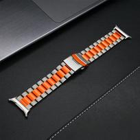 Prabangus titano metalo dirželis, skirtas Samsung Galaxy Watch 8 Classic 46mm 44mm 40mm, vyriškas dirželis Galaxy Watch 47mm Ultra, be tarpų, su lenktu galu, apyrankė Galaxy Watch 8 40mm gray