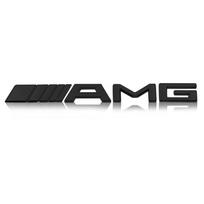AMG Emblema Automobilio Kėbulo Bagažinės Metalinis Lipdukas Automobilio Ženklelis Dekoravimo Aksesuarai Mercedes-Benz C500 C200 C300 A B C E GLA CLA GLK GL ML GLE juoda
