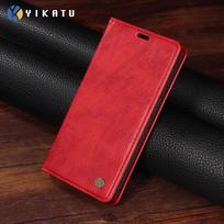 Verslo odinis dėklas Samsung Galaxy S10 Plus S10E Lite S9 S8 dangtelis Flip piniginė Kortelių laikiklis Telefonui coque For Galaxy S8 Plus raudona