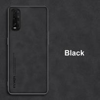 OPPO Find X2 Pro dėklas, prabangus PU odos telefono dėklas, skirtas OPPO Find X2 Lite X2 Neo, galinis dangtelis, silikoninė apsauga nuo smūgių For Find X2 juoda