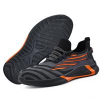 Safety Shoes Steel Toe for Men Women Anti-Smash Puncture-Proof Wear-resistant Soft Breathable Fashion Outdoor Work SecurityShoes 39 black