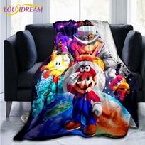 Mario Bros rašto pledas Sofos antklodės užvalkalas Kelioninė patalynė Išparduotuvė Pledas Flanelinis pledas Lovatiesė 100x150cm