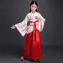 Kostiumai Šokiai Kūdikis Hanfu Suknelės Mergaičių Rinkiniai Pasiruošimas Vaikų Drabužiai Cosplay Vaikai Princesė Kinų Suknelė Mergaitė Vestidos 110 white
