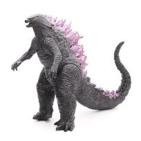 Veiksmo figūrėlė Godzilla X Kong : Naujoji imperija 22cm minkšto plastiko Monstrų karaliaus lėlės modelio papuošalai žaislai berniukų dovanos opp bag gray