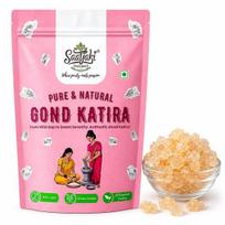 Saatyaki Naturals Gond Katira -200gm | Pure & Natural Edible Gum | Pure Tragacanth Gum | Organic, High Cooling Agent for Laddu, Sweets 200GM pink