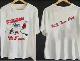 Scorpions Love At First Sting U.S. Tour 1984 Cotton White T-shirt S-5XL Unisex T-Shirt L white