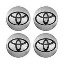 56mm Automobilio rato stebulės centrinis dangtelis Aliuminio Metalo Logotipo Lipdukai Toyota Rav4 Corolla Camry Aqua Auris Cross Yaris TRD Prius GR gray