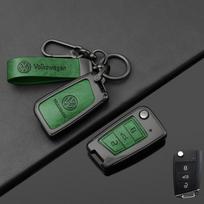VOLKSWAGEN automobilio nuotolinio valdymo pultelio dėklas apsauginis apvalkalas VW Volkswagen Golf 7 MK7 Tiguan MK2 T-roc T-cross automobiliui raktų pakabukas blue
