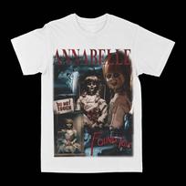 Annabelle suras tave Marškinėliai Vasara Vasariniai Medvilniniai Vyriški Moteriški Viršutiniai Drabužiai T-shirt Trumpomis Rankovėmis Gatvės Stilius Laisvalaikio Madingi 3XL black