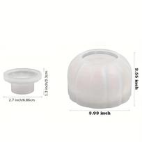 Halloween Series Pumpkin Storage Box Silicone Mold Plaster Candle Holder Jar Making Silicone Mould Handmade Flowerpot Resin šviesiai pilka spalva