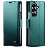 CaseMe-023 For Samsung Galaxy Z Fold7/6/5/Z Fold8 Wide/Z Fold8 Ultra Case, Luxury PU Leather Wallet Card Slots Phone Holder Cover Stand Protector Skin 16.2*7.5*2.5cm black