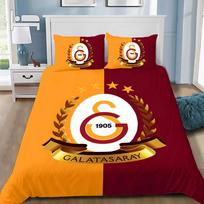 Galatasaray 3D spausdintas patalynės komplektas, futbolo klubo logotipas užvalkalas antklodei, pagalvių užvalkalai suaugusiems, mergaitei, berniukui, dovana, gimtadienio dovana 100x135cm orange