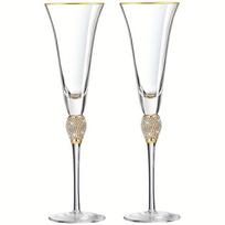 Europos prabangus deimantinis auksinio krašto vyno taurė šampano kokteilių taurė aukšta koja elegantiškas krištolinis puodelis 501-600ml auksinė