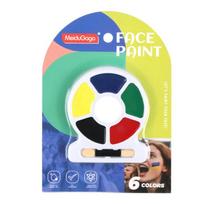 6-Color Face and Body Paint for World Cup Fans - Camouflage Makeup Kit yellow