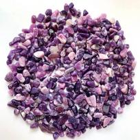Polished Lithium Mica Crystal Slices for Decorative Crafts & Jewelry 9-12mm 50g gray