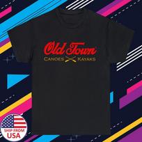 Old Town Canoe Kayak Fishing Men's Black Size S-5XL 3XL red