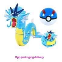 18 stilių Pokémon figūrėlės žaislai elfai Monstrai Kamuolio figūrėlė Pikachu Gengar Pokeball Dragonite Snorlax Pokeball Veiksmų figūrėlės dovana blue