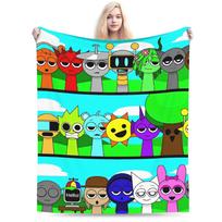 Sprunki Characters Game Blanket  Flannel Awesome Warm Throw Blankets for Bedspread  Winter 125x150cm (50x60inch)