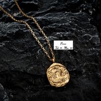 Moteriški papuošalų dirželiai Zodiako pakabukų karoliai Dovana merginai klasikinis kaklo papuošalas vintage black