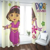 Dora the Explorer Cartoon Home Curtain Cute Printing Light Filtering Curtains Living Area Bed Room Heat and Sun Protection 100x140cm