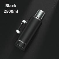 316 nerūdijančio plieno didelės talpos termosas su rankena ir arbatos filtru arbatai, kavai. Vakuuminis izoliuotas puodelis 2,5L 2000-3000ml juoda
